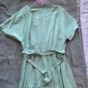 Blue/teal maxi dress—NEW